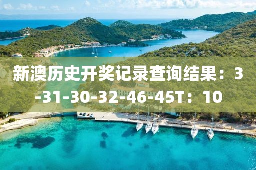 新澳历史开奖记录查询结果：3-31-30-32-46-45T：10