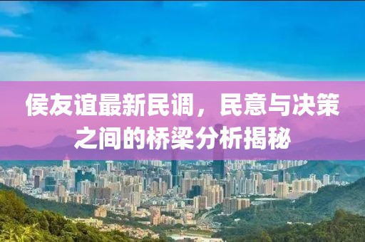 侯友谊最新民调，民意与决策之间的桥梁分析揭秘