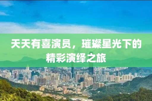 天天有喜演员，璀璨星光下的精彩演绎之旅