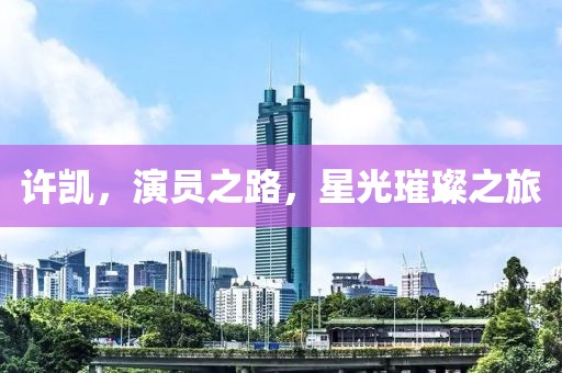 许凯，演员之路，星光璀璨之旅