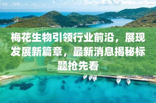 梅花生物引领行业前沿，展现发展新篇章，最新消息揭秘标题抢先看