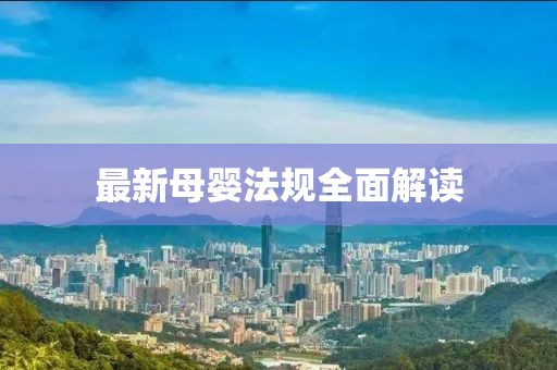 最新母婴法规全面解读