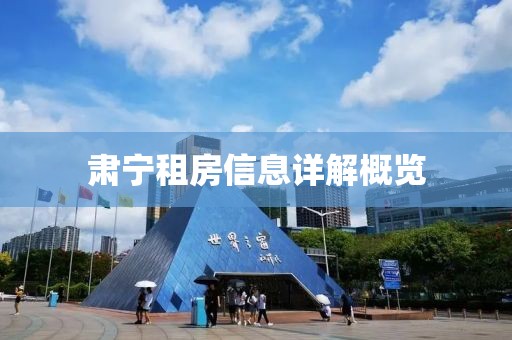 肃宁租房信息详解概览