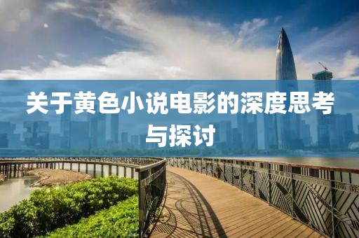 关于黄色小说电影的深度思考与探讨