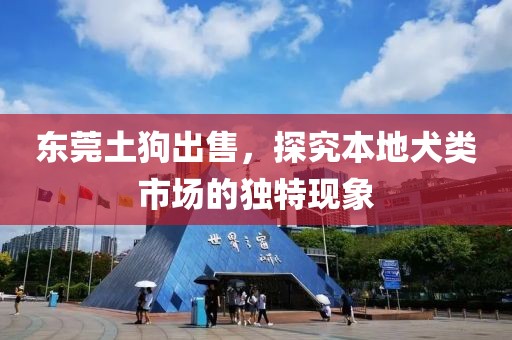 东莞土狗出售，探究本地犬类市场的独特现象