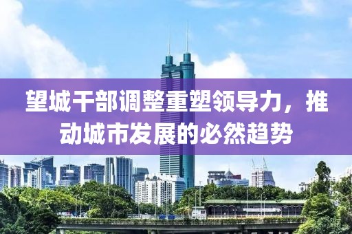 望城干部调整重塑领导力，推动城市发展的必然趋势
