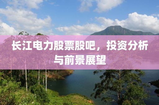 长江电力股票股吧，投资分析与前景展望