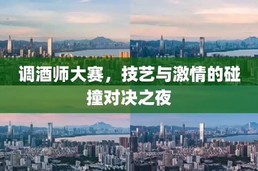 调酒师大赛，技艺与激情的碰撞对决之夜
