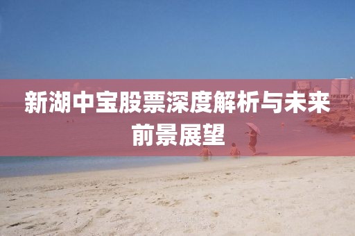 新湖中宝股票深度解析与未来前景展望