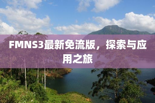 FMNS3最新免流版，探索与应用之旅