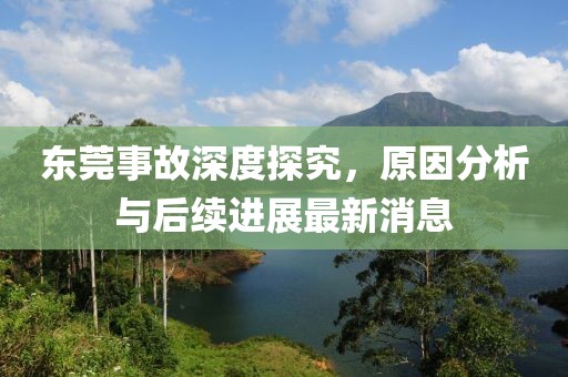 东莞事故深度探究，原因分析与后续进展最新消息