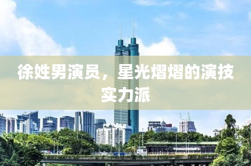 徐姓男演员，星光熠熠的演技实力派