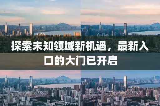 探索未知领域新机遇，最新入口的大门已开启