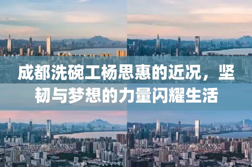 成都洗碗工杨思惠的近况，坚韧与梦想的力量闪耀生活