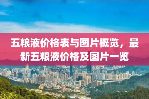 五粮液价格表与图片概览，最新五粮液价格及图片一览