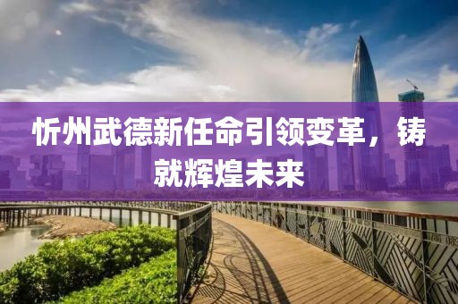 忻州武德新任命引领变革，铸就辉煌未来