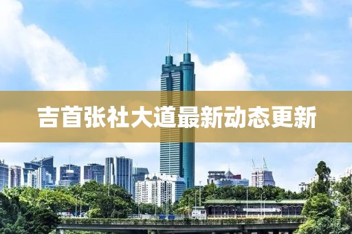 吉首张社大道最新动态更新