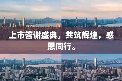 上市答谢盛典，共筑辉煌，感恩同行。