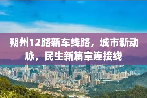 朔州12路新车线路，城市新动脉，民生新篇章连接线