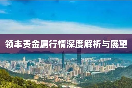 领丰贵金属行情深度解析与展望