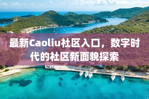 最新Caoliu社区入口，数字时代的社区新面貌探索