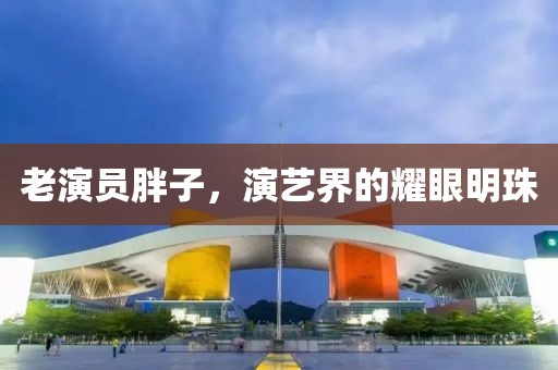 老演员胖子，演艺界的耀眼明珠