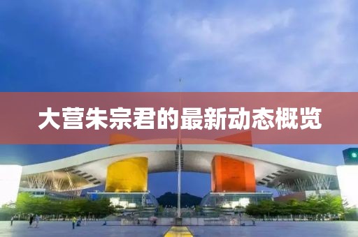 大营朱宗君的最新动态概览