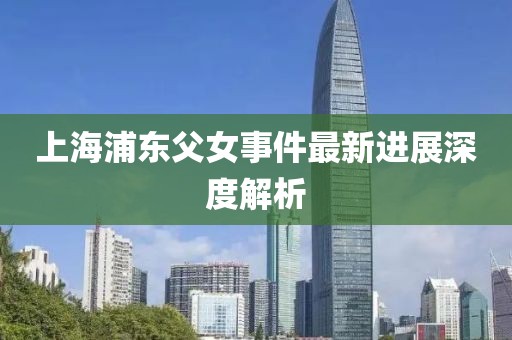 上海浦东父女事件最新进展深度解析