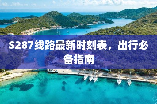 S287线路最新时刻表，出行必备指南