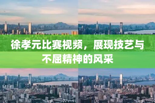 徐孝元比赛视频，展现技艺与不屈精神的风采