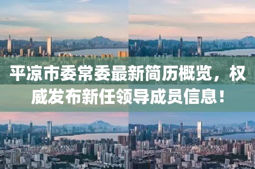 平凉市委常委最新简历概览，权威发布新任领导成员信息！