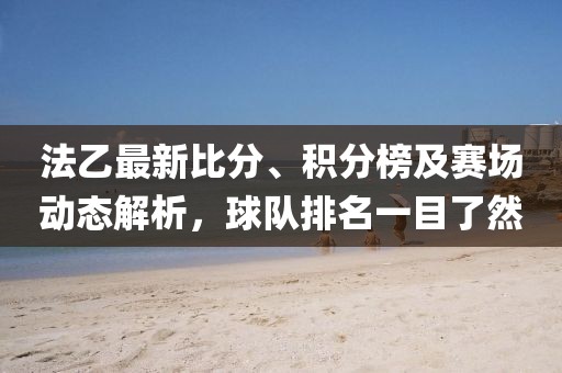 法乙最新比分、积分榜及赛场动态解析，球队排名一目了然