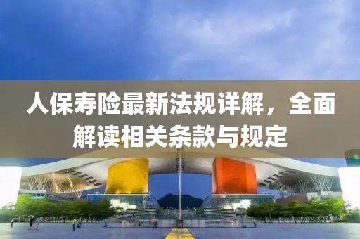 人保寿险最新法规详解，全面解读相关条款与规定