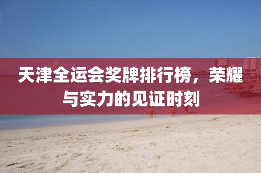 天津全运会奖牌排行榜，荣耀与实力的见证时刻