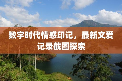 数字时代情感印记，最新文爱记录截图探索