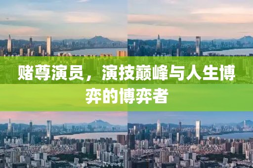 赌尊演员，演技巅峰与人生博弈的博弈者