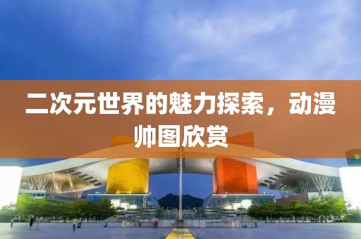 二次元世界的魅力探索，动漫帅图欣赏