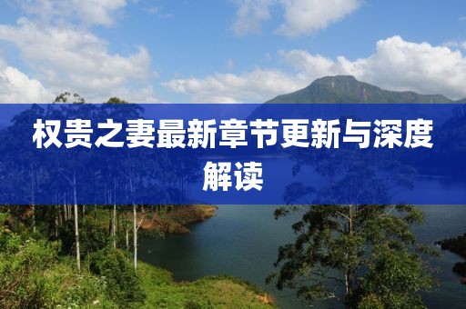权贵之妻最新章节更新与深度解读