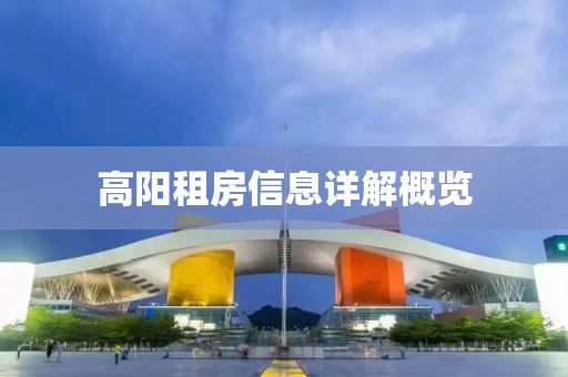 高阳租房信息详解概览