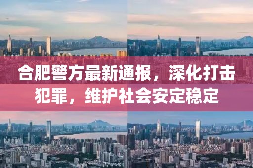 合肥警方最新通报，深化打击犯罪，维护社会安定稳定