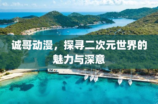 诚哥动漫，探寻二次元世界的魅力与深意