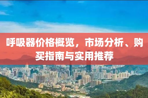 呼吸器价格概览，市场分析、购买指南与实用推荐