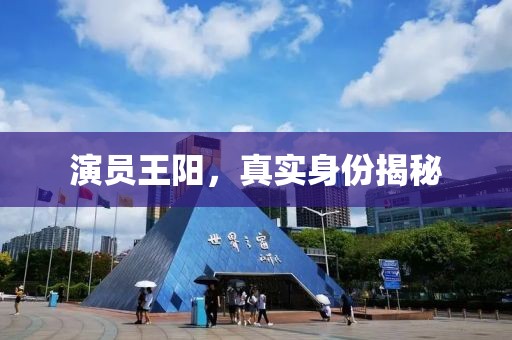 演员王阳，真实身份揭秘
