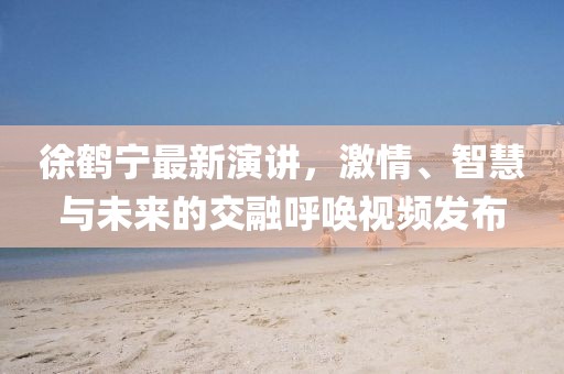 徐鹤宁最新演讲，激情、智慧与未来的交融呼唤视频发布