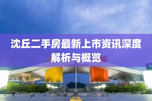 沈丘二手房最新上市资讯深度解析与概览