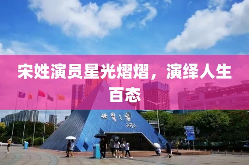 宋姓演员星光熠熠，演绎人生百态