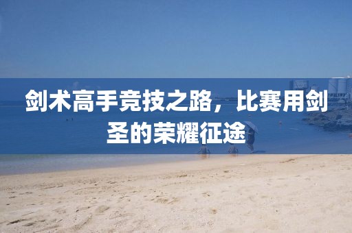 剑术高手竞技之路，比赛用剑圣的荣耀征途