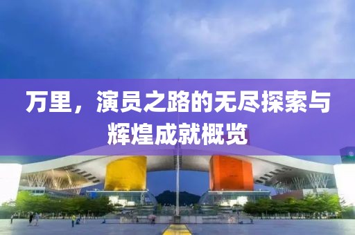 万里，演员之路的无尽探索与辉煌成就概览