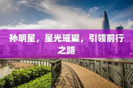 孙明星，星光璀璨，引领前行之路