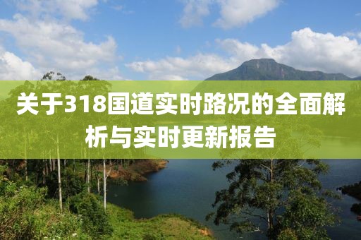 关于318国道实时路况的全面解析与实时更新报告